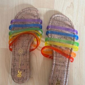 BC Footwear Rainbow Strappy Sandals